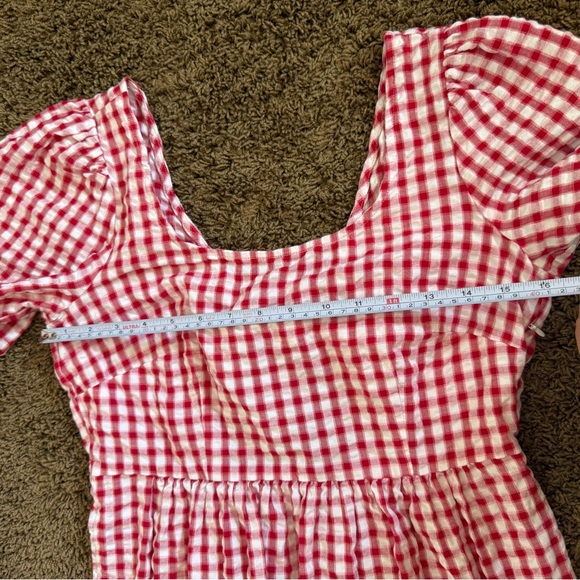 Loft Red Gingham Dress - Picture 7 of 10